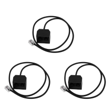 RJ9 4P4C Male To Dual Female Ports Connector Telephone Adapter Cable