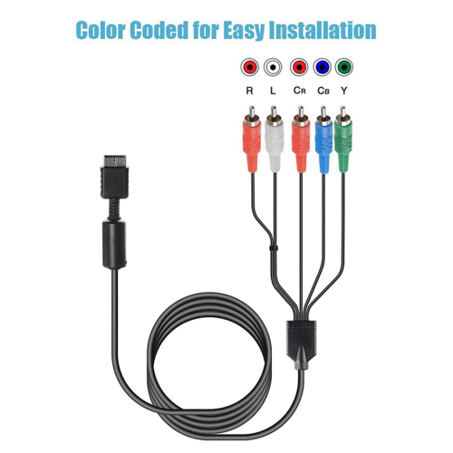 Ypbpr for PS2// Slim HDTV-Ready TV HD Component AV Cable 5-Wire 1