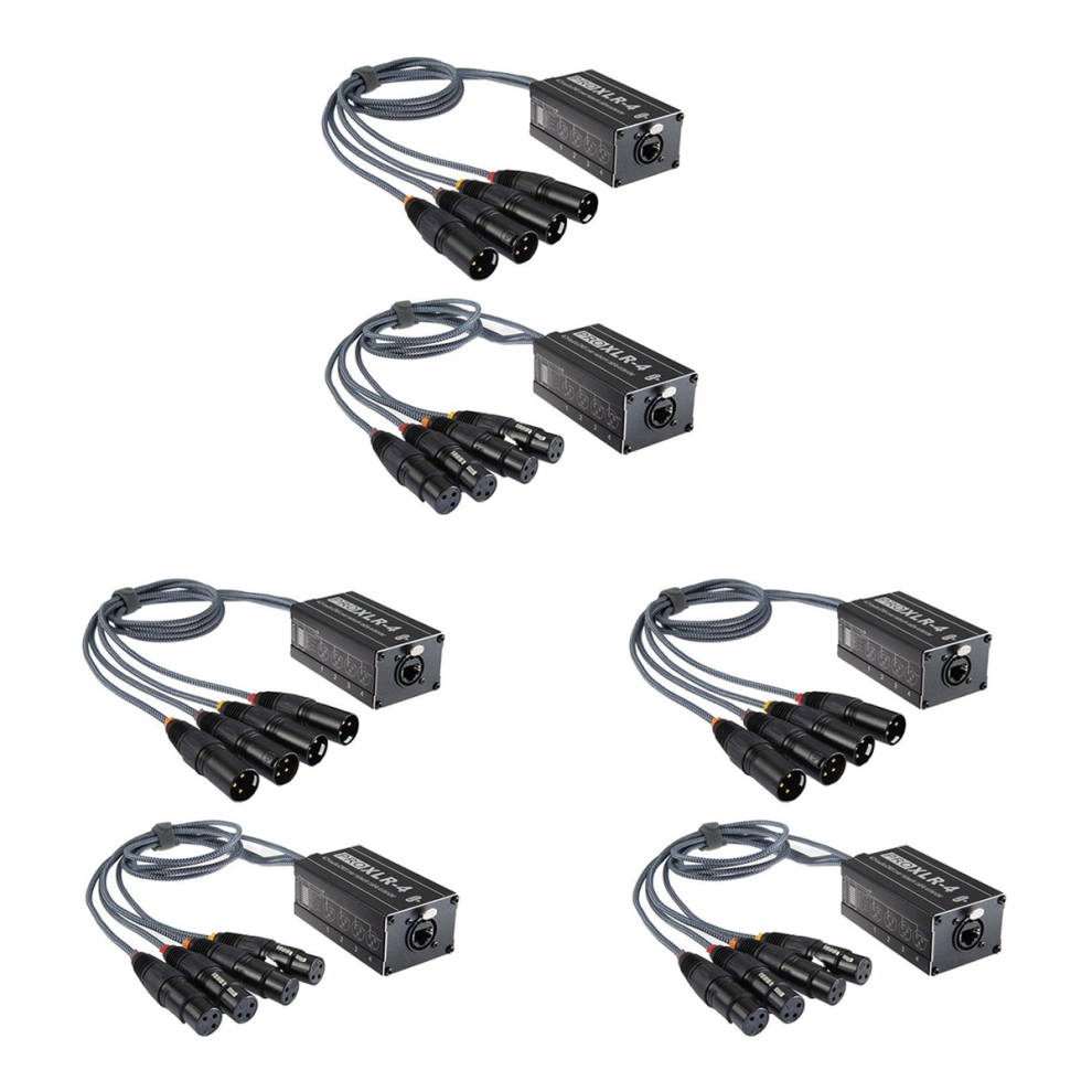 Xlr/ To Ethercon Rj45 Cat5/Cat6 Ethernet Extender, Black 4712071138426