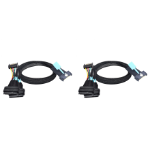 Cavo adattatore da SAS MCIO 8i 74P a Dual SFF 8639 per server da 0,5 m