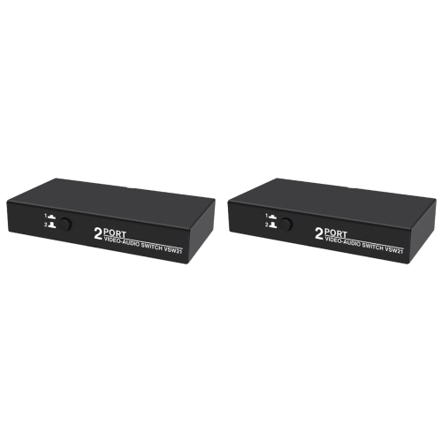 AV Switch Selector Box 2 Port 3RCA AV Audio Video Switch Splitter 1