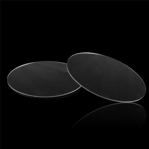 Transparent 3mm thick Mirror Acrylic round Disc Diámetro:60mm 2
