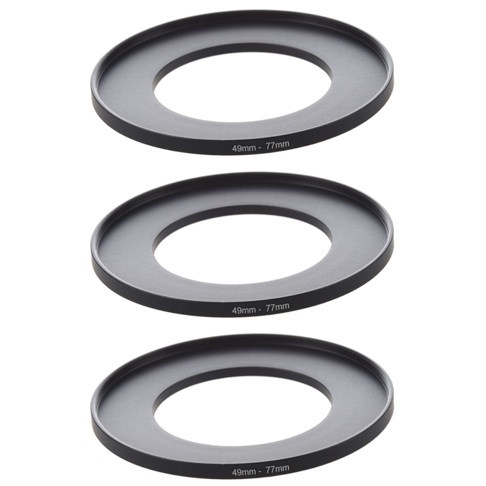 Camera Lens Filter Step Up Ring 49Mm-77Mm Adapter Black 4712071163466