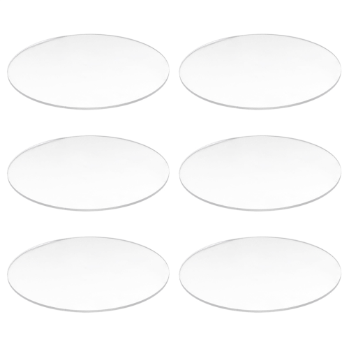 Transparent 3mm thick Mirror Acrylic round Disc Diameter:85mm