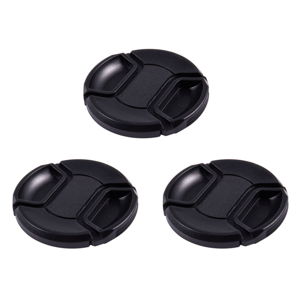 62Mm Center Pinch Design Front Lens Cap Cover Black 4712071163916