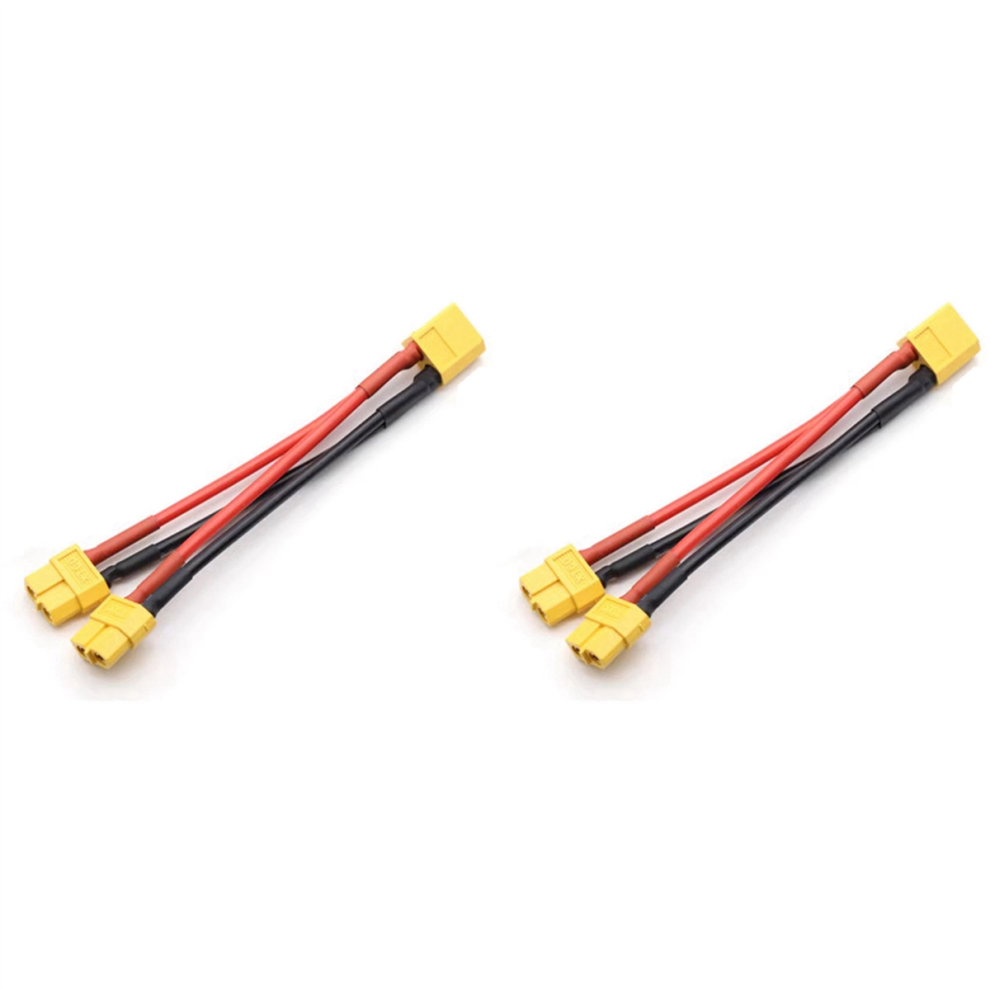 Xt60 Parallel Battery Connector 1 Male To 2 Female For Rc Battery 4712071141327