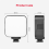 Mini LED Video Light Photography 2W Dimmable 6500K Fill Panel Lamp 4