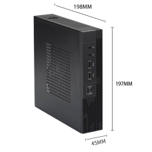 ITX Computergehäuse TX02 Mini-Desktop-Gehäuse Industriesteuerung HTPC-Gehäuse