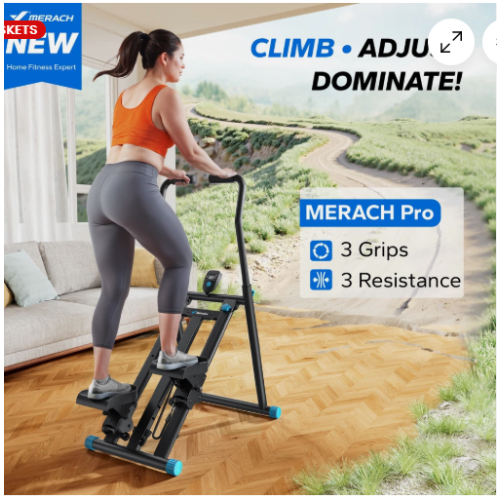 MERACH Upgraded Foldable Stair Stepper Vertical Climber Machine 2