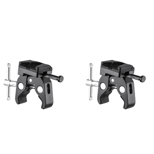 V-Mount Battery Adapter with Clamp for Mounting to Light Stand Tripod