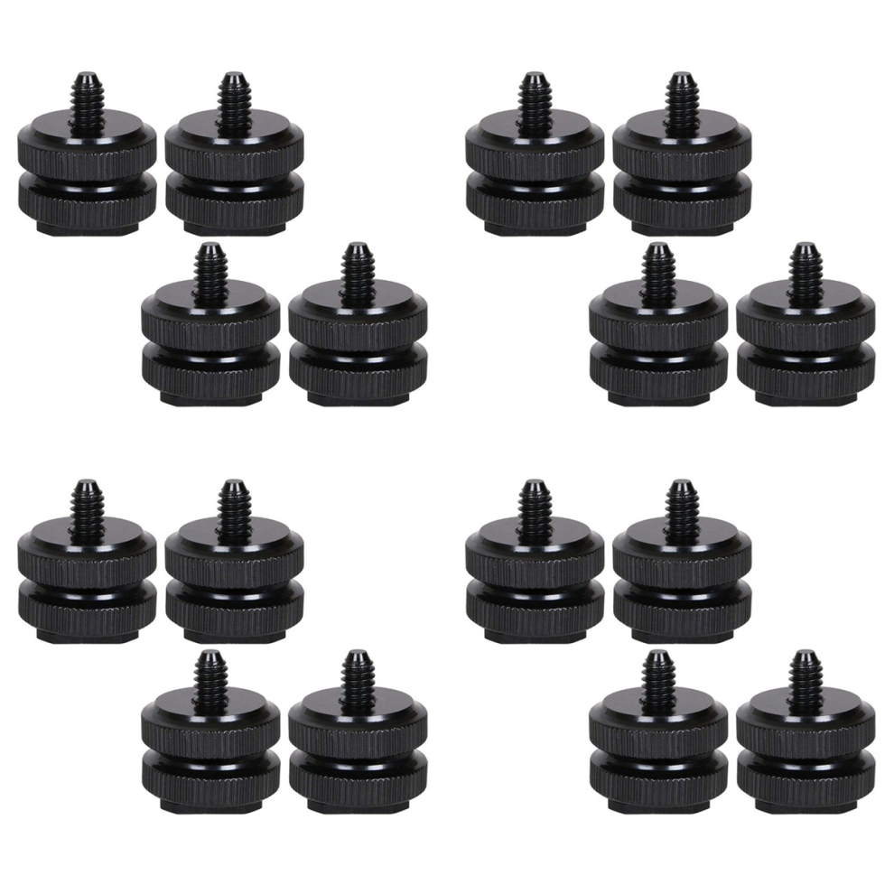 Camera Hot Shoe Mount To 1/4Inch-20 Tripod Screw Adapter (Pack Of 4) 4712071171850