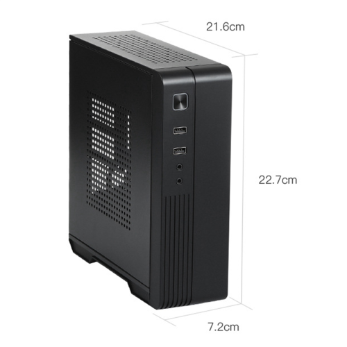 MX02 Mini ITX Computer Case HTPC Chassis USB2.0 for Office Business 1