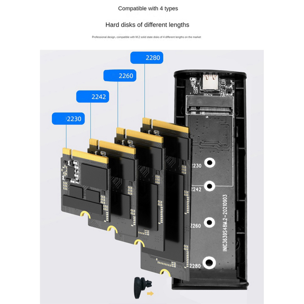 M2 Ssd Case Ngff Sata To Usb 3.1 Gen 2 5Gbps Ssd Enclosure 4712071175858