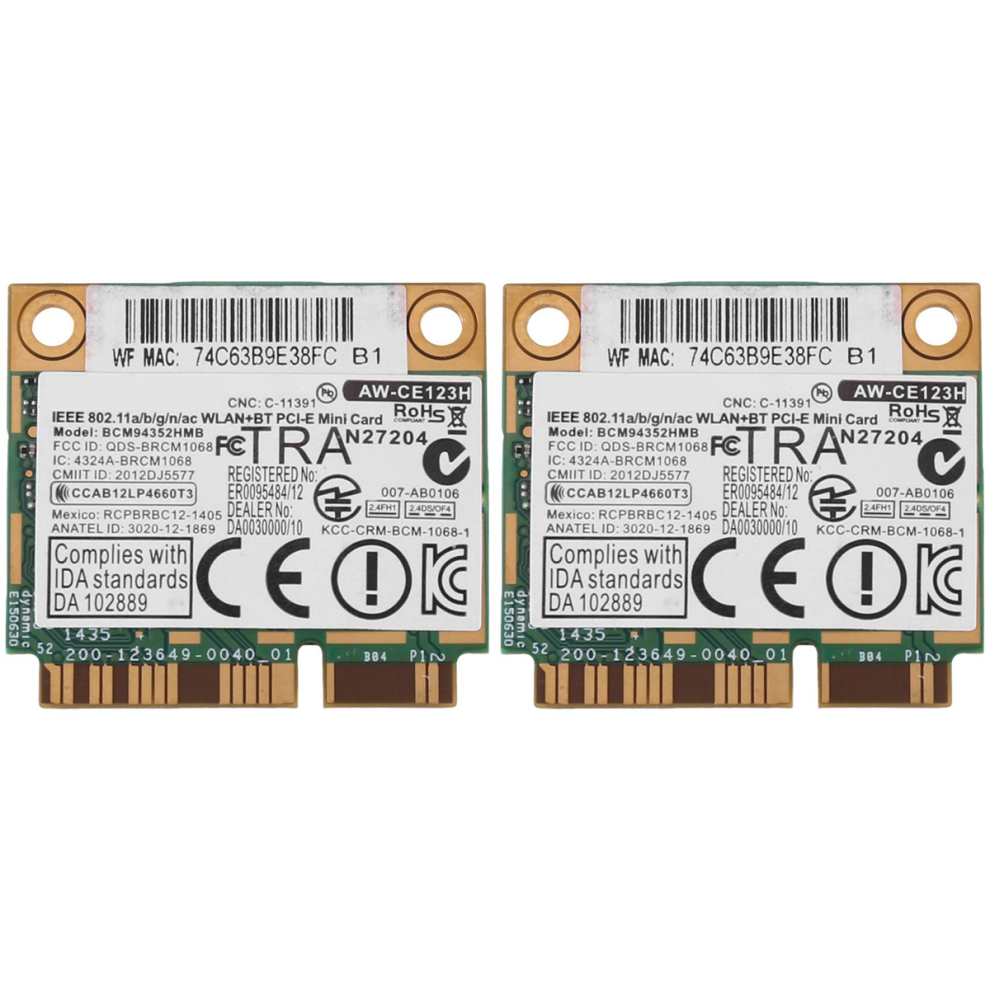 For Azurewave Bcm94352hmb Wifi Card Mini Pcie 802.11Ac 867Mhz Wifi 4712071178385