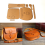 DIY Leather Tool Kit Kraft Handbag Sewing Pattern Size 21x19x6.5CM 3