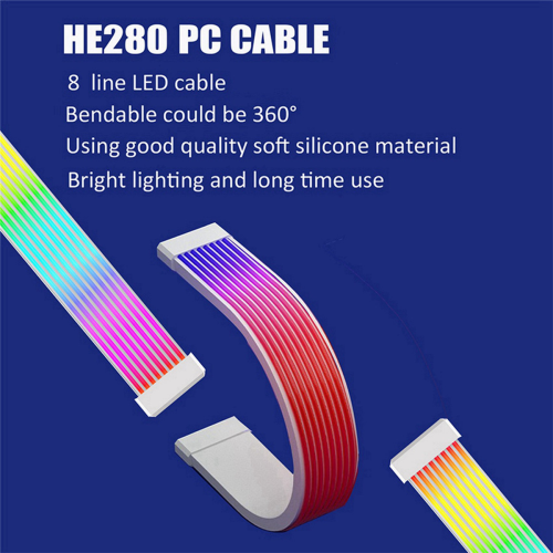 ARGB Power Extension Cable 3Pin RGB LED Light Strip Bar for PC Case 2