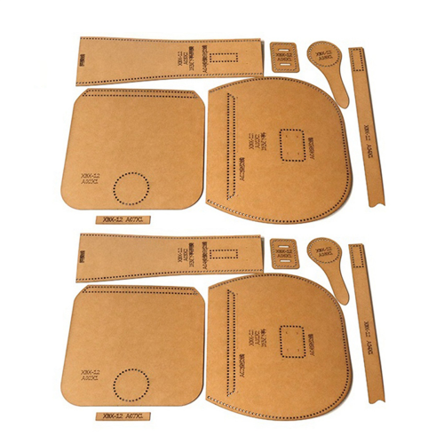 DIY Leather Tool Kit Kraft Handbag Sewing Pattern Size 21x19x6.5CM
