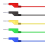 5PCS Stackable Banana to Banana Plug Test Cable Wire 3.3Ft/1M 5