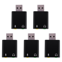 7.1-Kanal-USB-Soundkarte aus Aluminiumlegierung, Computer-USB7.1-Soundkarte