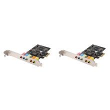 Scheda audio stereo 5.1 canali PCI-E X1 CMI8738 Chip 32/64 bit per P