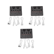 V8 Sound Card Audio Set Interface External Usb Live Microphone Sound