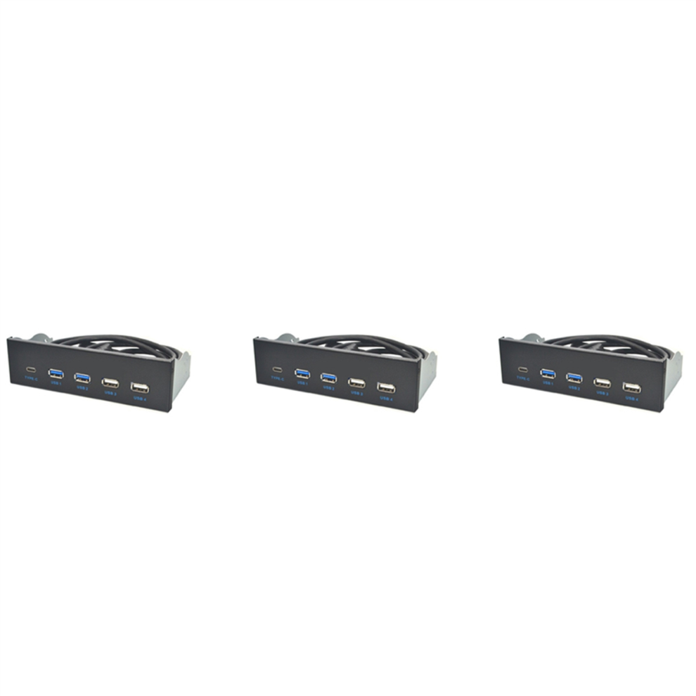 Photos - Card Reader / USB Hub 5.25 Inch Usb3.1 Gen2 Front Panel Usb Hub 2 Ports Usb3.0+2 Ports