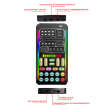 I9 Voice Changer Full Kit Ultra-Thin Portable Live Sound Card