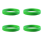 Silicone Rubber Wristband Bangle Green 1