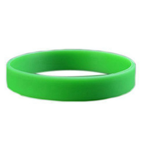 Silicone Rubber Wristband Bangle Green 1