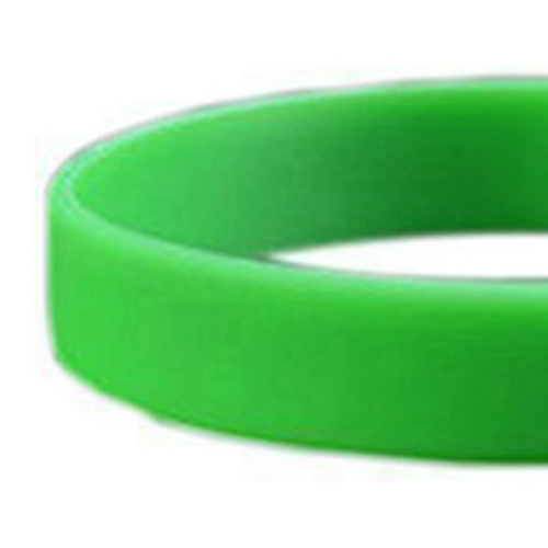 Silicone Rubber Wristband Bangle Green 2