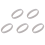 Silicone Rubber Wristband Bangle White 1
