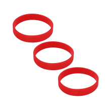 Silicone Rubber Wristband Bangle Red