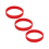 Silicone Rubber Wristband Bangle Red 1