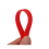Silicone Rubber Wristband Bangle Red 6