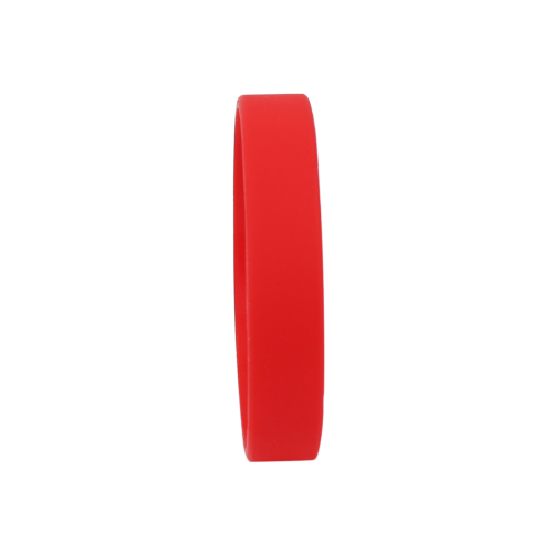 Silicone Rubber Wristband Bangle Red 2