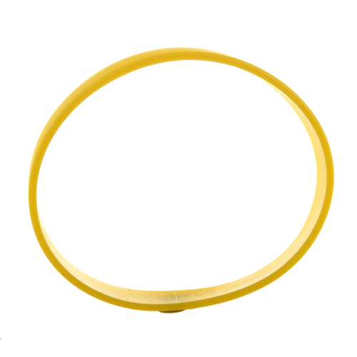 Silicone Rubber Wristband Bangle Yellow 2