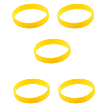 Silicone Rubber Wristband Bangle Yellow