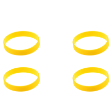 Braccialetto in gomma siliconica giallo