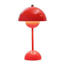 (Red)Nordic Danish Flower Bud Table Lamp, Wedding Room, Bedroom, Desk Decoration, Lamp, Bedside Lamp ( Plug In Payment ) Fan20240717_ssdlv