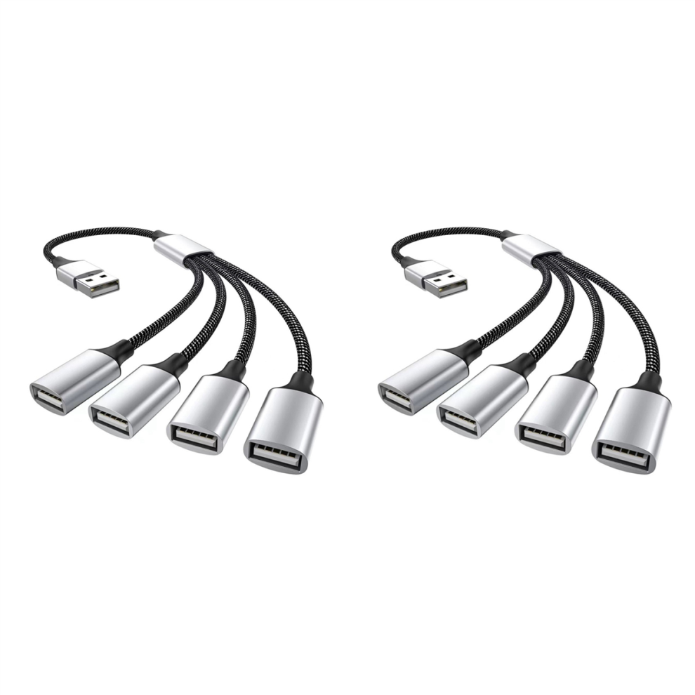 Usb To Usb 2.0 Triple Usb Port Hub Otg Adapter, Usb A To 4 Usb 4712071108788