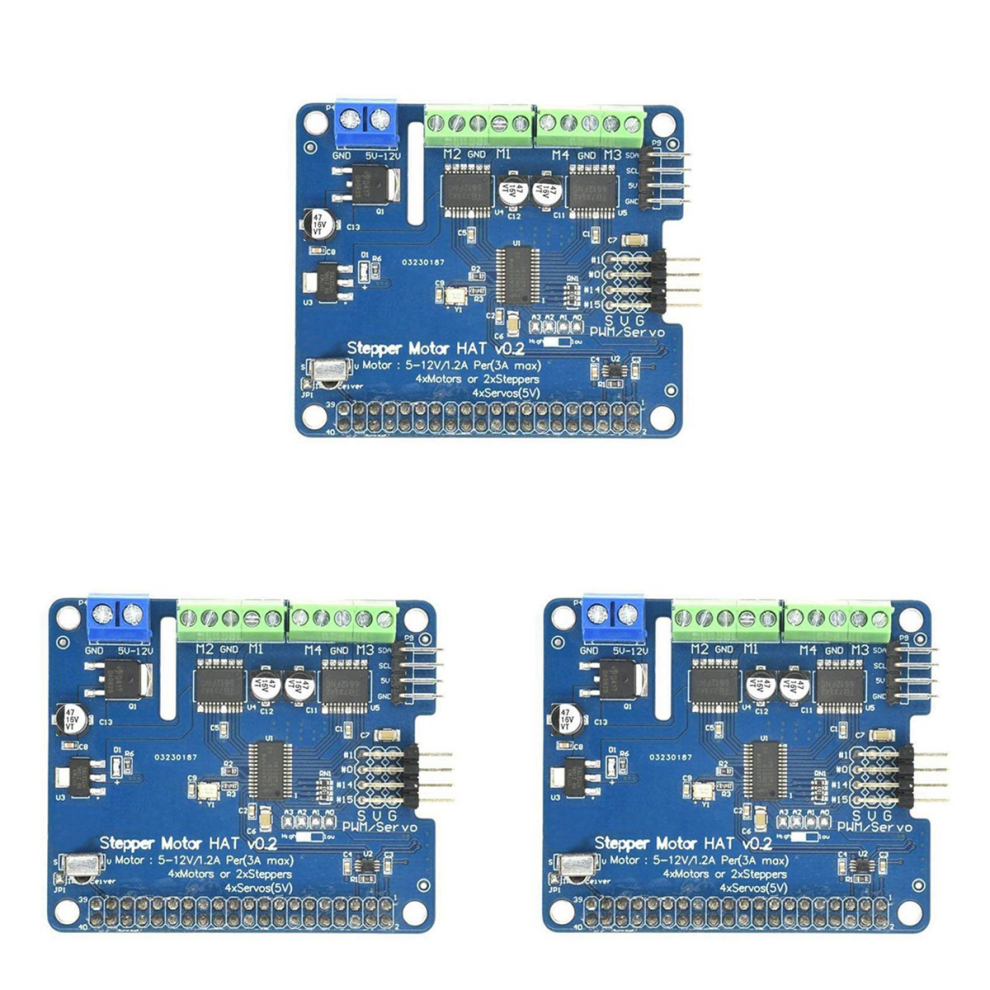 Hat V0.2+Robot Expansion Board Stepper/Servo For 3B/3B+ 4712071185147