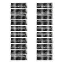 White Letters French Azerty Keyboard Sticker Cover Black for Laptop