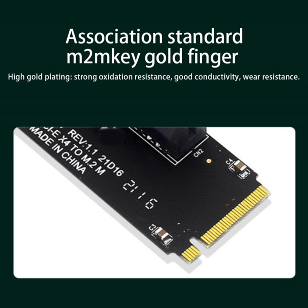 Ngff M.2 To Pci-E 4X Riser Card M2 M Key To Pcie X4 Adapter 4712071187356