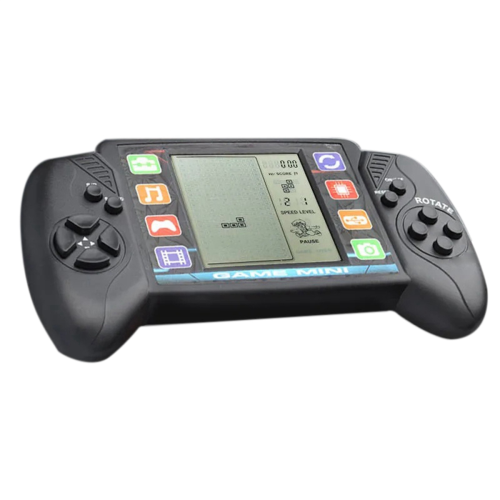 4X Handheld 3,5 Zoll LCD Brick Game Player Eingebaute 23+26 Spiele (Schwarz) 1