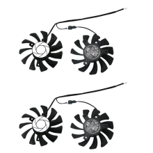 HA8010H12F-Z 75MM 2Pin GTX1050Ti GPU-Kühler DUAL-Lüfter für (2 Stück)