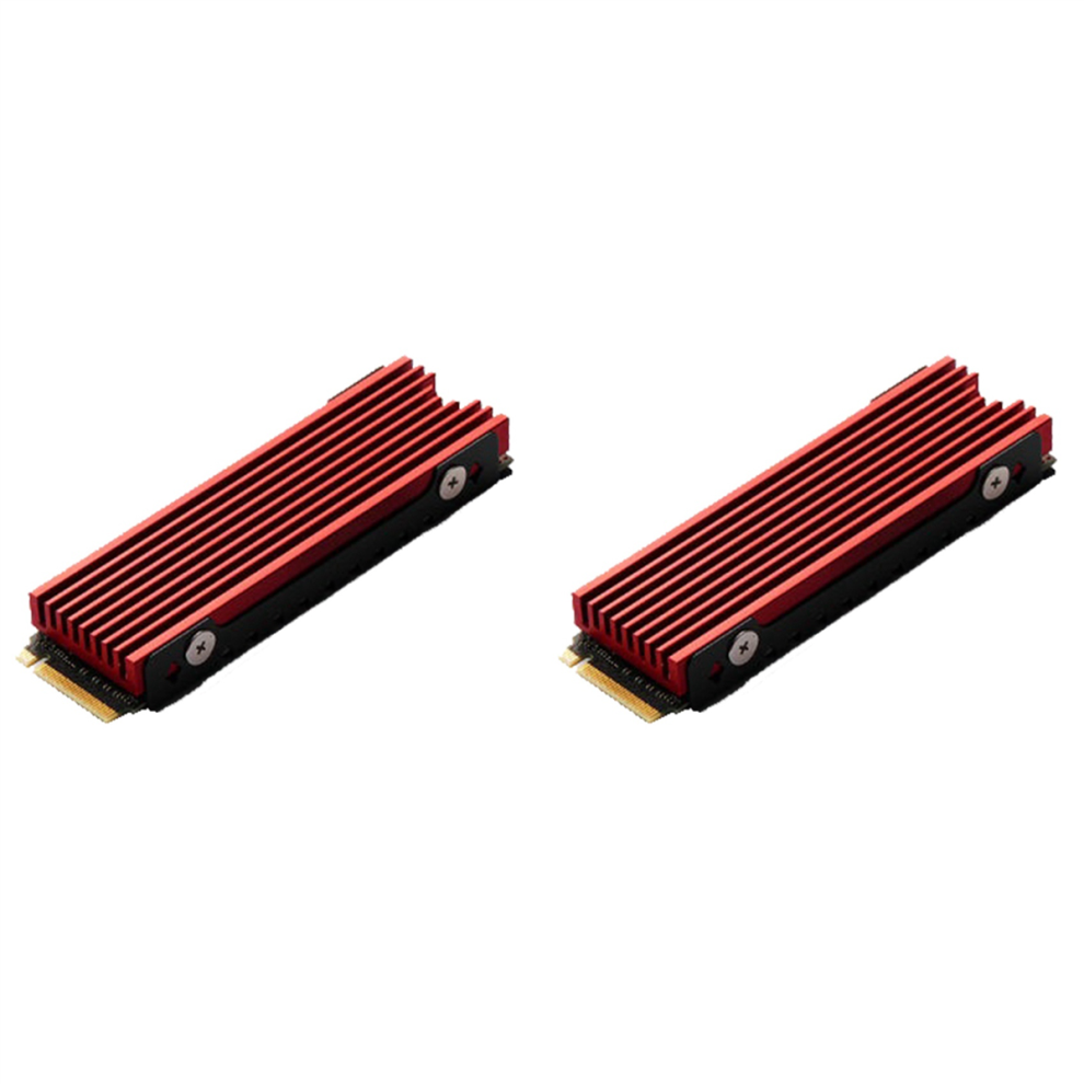 M.2 2280 Nvme Heatsink M.2 Ssd Heatsink Cooling Pad Red 4712071190974