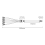 5V 3-Pin Extension Cable for Computer 1 Point 4 Hub Splitter, White 7