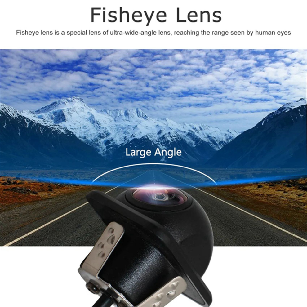 Ccd Fisheye Lens Car Camera Hd Night Vision Auto Parking Assist Light 4712071102236