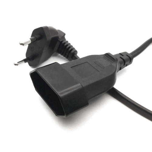 Europea Male Plug to Female Socket Power Cable for PC Computer (0.) 1
