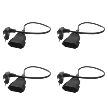 Europea Male Plug to Female Socket Power Cable for PC Computer (0.)
